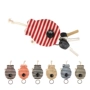 Cá gói chìa khóa ba màu vá Hàn Quốc phiên bản của các cặp vợ chồng dễ thương vải sáng tạo phần mỏng dây rút Meng key gói móc khóa ví tiền
