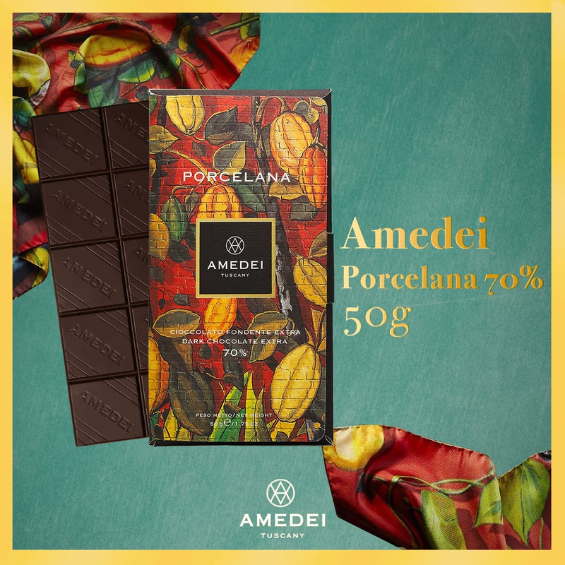 Итальянский AMEDEI PORCELANA70% темный шоколадCriollo редок и ограничен до 20,000 штук