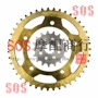 Chất lượng cao B-King GSX1300 08-12 năm trước và bánh sau kích thước bánh răng crankset - Xe máy Gears nhông xích xe máy to