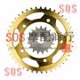 Chất lượng cao DL1000 V-Strom 02-10 năm trước và bánh sau kích thước bánh răng crankset - Xe máy Gears nhông xe máy các loại