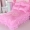 Hồng satin bông denim Hàn Quốc phiên bản của bông công chúa gió ren chăn 1.8m mới miễn phí vận chuyển 4 bộ - Bộ đồ giường bốn mảnh