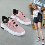 Giày nữ sinh viên Hàn Quốc phong cách Harajuku ulzzang Nhật Bản nhỏ tươi hoang dã mùa thu giày vải màu hồng