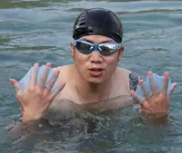 Găng tay còng tay thiết bị bơi ếch mỏng được trang bị mái chèo nhanh nhẹn huấn luyện còng tay phụ trợ tự do giúp đỡ - Bơi lội bikini trẻ em