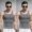 2 mảnh] Modal cổ tròn vest nam cotton mùa hè băng lụa thoáng khí thể thao bó sát không tay vest thể dục - Áo vest cotton
