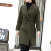 Mùa thu và mùa đông áo khoác len mới kích thước lớn Phiên bản Hàn Quốc của áo khoác len nữ mùa thu mùa thu dài phần quần áo nữ - Áo Hàn Quốc