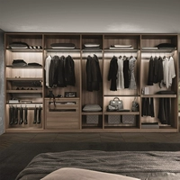 Yiwen furniture Custom Общая шкафная спальня открывает гардероб сплошной деревянной дверной гардероб Импортирован EAGN