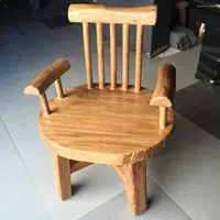 Мебель из натурального дерева, круглый современный стульчик для кормления, популярно в интернете
