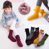 Mùa thu và mùa đông trẻ em vớ cotton terry dày bé ấm áp bé trai và bé gái chồng vớ ống dài 1-3-5-7-9 tuổi tất vớ cho bé sơ sinh