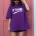 Hàn quốc phiên bản của ulzzang Harajuku BF phong cách cá tính lỏng giản dị T-Shirt nam giới và phụ nữ hoang dã ngắn tay những người yêu thích mặc thủy triều sinh viên Áo phông