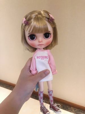 taobao agent Hobgoblin blonde Bobo head female cloth doll change makeup changing manufacturer direct sales customized gold link