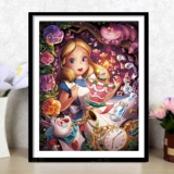 Бриллиантовая живопись 2021 Новая карта Crystal Girl Princess 5D Patch Patch Drilling Cross -Stroke Детская алмаз ручной работы ручной работы