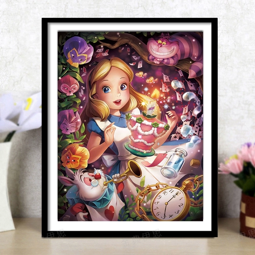 Бриллиантовая живопись 2021 Новая карта Crystal Girl Princess 5D Patch Patch Drilling Cross -Stroke Детская алмаз ручной работы ручной работы