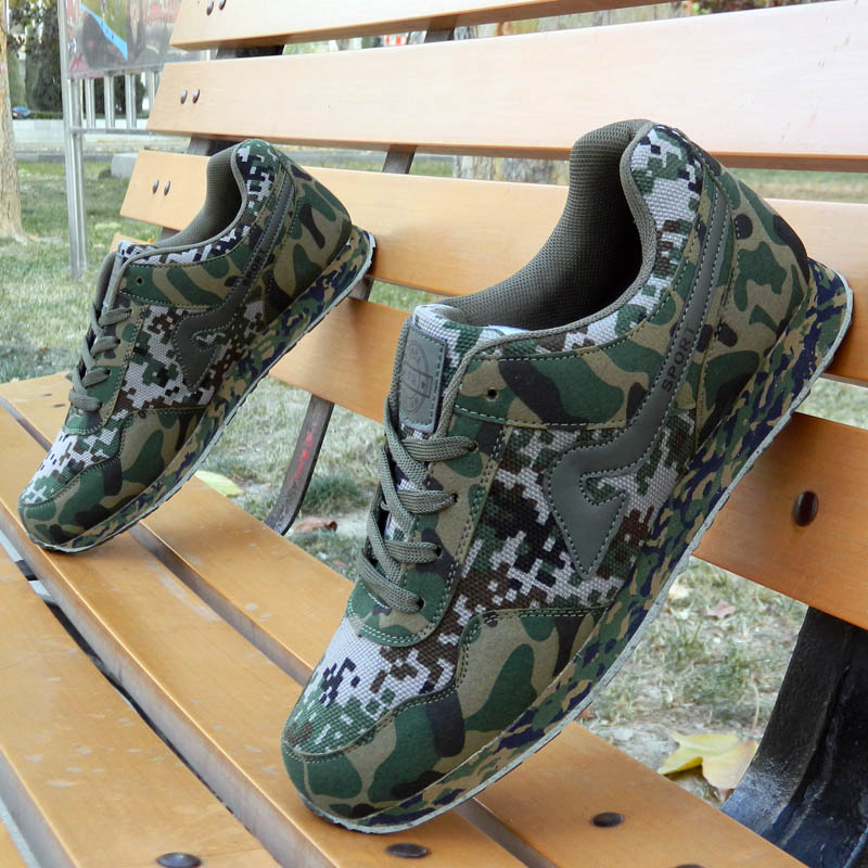 Mens Camo lace up Military Casual 