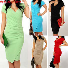 Женское платье 1412职业白领连衣裙2019summer women dress office