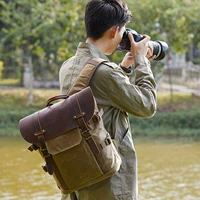 Сумка для фотоаппарата, ретро камера, рюкзак, сумка на одно плечо, сумка для путешествий, надевается на плечо, из натуральной кожи