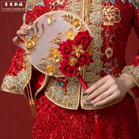 Фан -фанат Douyin китайский стиль фанатов, невеста, невеста, фанат службы Longfeng Xiuhe, свадебный фанат привет фанат, фанаты