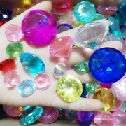 Acrylic không xốp kim cương trẻ em màu đá quý đồ chơi trẻ em chơi nhà kho báu nhựa vòng kim cương truy cập đồ trang trí