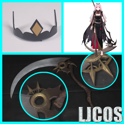 taobao agent 【Ljcos】HOLOLIVE Virtual Vtuber Mori Sounds Sound God's Head Series Sickle Weapon COSPLAY prop
