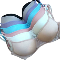 Nhật bản phần mỏng áo ngực lụa thoải mái không có vòng thép ít ladies bra kích thước lớn không có dấu vết ngủ 50 kim nhà máy lụa quan lot