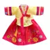 Trẻ em Hanbok Cô gái mùa xuân và mùa thu Trang phục đôi Trang phục Cô gái Quần áo Khiêu vũ Quần áo trẻ em Hàn Quốc Nữ Kho báu Mặc giản dị - Trang phục Trang phục