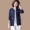 Quần áo hàng hoá ban đầu kích thước lớn Hàn Quốc giản dị phim hoạt hình thêu đồng phục bóng chày lỏng ngắn áo khoác nữ mùa thu mới O741 áo kiểu trung niên u50