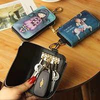 Cartoon xe chìa khóa túi lưu trữ túi nữ dung lượng lớn Hàn Quốc đa chức năng dễ thương đơn giản mini túi chìa khóa gia đình ví móc khóa giá tốt