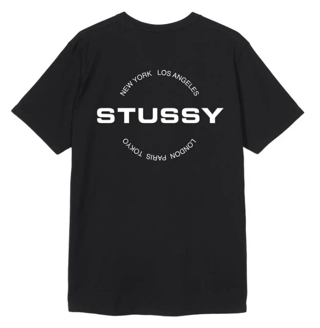 Stussy tide бренд Stucy's множество хлопковых футболок с круглым вырезом и short-sleeved снимок без возврата Canadian покупок