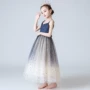 Váy mười tuổi Công chúa bé gái mặc váy trẻ em thi đấu piano dài váy dài bằng sợi lông mịn ở trẻ lớn khóa tròn 12 tuổi - Váy trẻ em váy đầm đẹp cho bé yêu