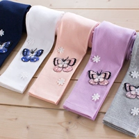 Quần legging bé gái xuân hè 2019 bé gái mới mặc quần cotton mỏng công chúa nước ngoài quần mùa hè - Quần đồ bơi trẻ em