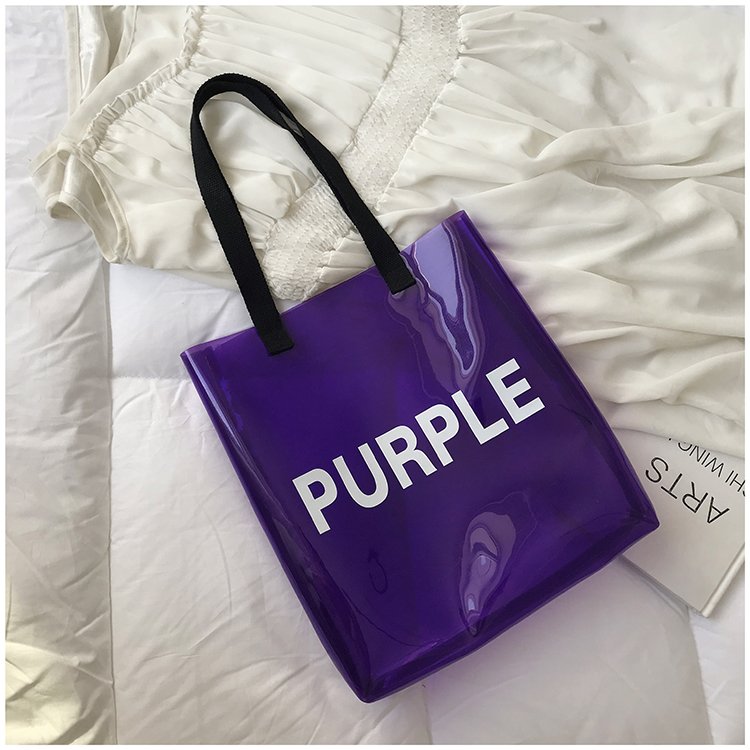 Violet2019 summer Shangxin Small bag package transparent 2020 new pattern Fashion Fairy capacity Hand bag Jelly bag Daxia