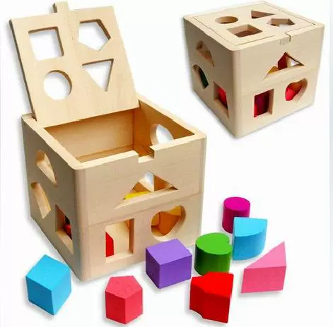 Интеллектуальные геометрические учебные пособия Монтессори, игрушка, 1-3 лет, раннее развитие