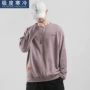 Tide thương hiệu quần áo nam Nhật Bản 2019 mùa thu áo len mới nam cổ tròn in chữ thêu áo khoác dài tay - Áo len áo hoodie cặp