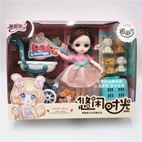 Детская кукла, семейная игрушка для принцессы, коляска, подарок на день рождения