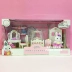 Cadillac cô gái giường thỏ búp bê mô phỏng cabin phòng bếp phòng ngủ trẻ chơi đồ chơi thỏ nhà Đồ chơi búp bê