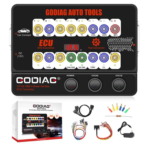 Godiag GT100 OBD2 Break Out Box Connect Connector Multi -Function Test Platform