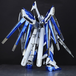 電子顕微鏡 白と青 MG マナティーガンダム カードバージョン 1:100 サウザンドハンド バンダイ 金属製 色変更組み立てモデル 正規品