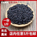 Новый северо -восточный черный рис 1 Catty Black Rice Новые товары Heilongjiang фермерский домист черный рис ароматный рис виноград