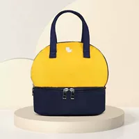 Желтый с синей одной сумкой