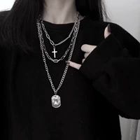 Брендовое ожерелье подходит для мужчин и женщин для влюбленных, комплект в стиле хип-хоп, аксессуар, популярно в интернете, 3 предмета