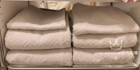Zarahome Подлинная покупка 2022 Геометрический рисунок дизайн ватный кроваток/крышка для подушки белый/бежевый