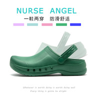 dép nam quai ngang Giày phẫu thuật nam, bác sĩ, lỗ phòng mổ, eva nữ miễn phí vận chuyển, chống trơn trượt, đế dày, mũi nhọn, đế mềm, nửa dép bảo vệ dép lê xinh giày quai hau nam