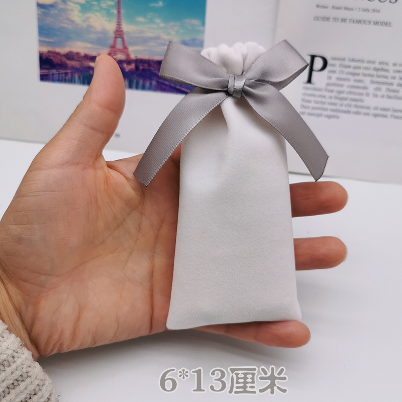 6*13New products flannelette silk bag Jewelry bag  Jewellery Storage gift Small cloth bag Fascicular orifice Drawstring Blessing bag customized LOGO