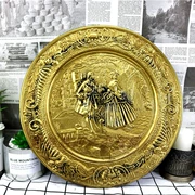Đồng nguyên chất tấm dập nổi kim loại Người Anh quý ông nam giới và phụ nữ treo tấm sử dụng phương Tây bộ sưu tập hàng cũ đồng cũ Châu Âu