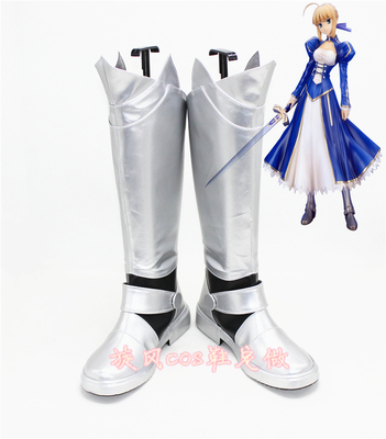 taobao agent C3891Fate Stay Night Fate Zero My King Saber Cosplay Shoes