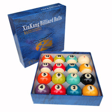 Шары для бильярда 新康8a独眼龙美式台球树脂水晶十六彩黑8桌球子标准大号直径5.7cm