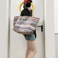 Японская водонепроницаемая вместительная и большая уличная сумка для пикника, сумка на одно плечо, портативная термосумка, барсетка, плетеный шоппер