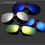 Clip đầy màu sắc thời trang nam giới và phụ nữ với cận thị kính mát uv bảo vệ kính mát clip lái xe lái xe gương