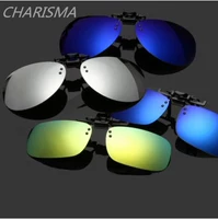 Clip đầy màu sắc thời trang nam giới và phụ nữ với cận thị kính mát uv bảo vệ kính mát clip lái xe lái xe gương gọng kính đẹp