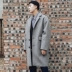[Ưu đãi đặc biệt] áo khoác len mùa đông màu trơn thả vai xu hướng nam phiên bản Hàn Quốc của áo len dài cổ rộng áo phao nam hàn quốc Áo len