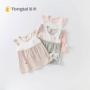 Tongtai mùa hè bé váy cô gái không tay váy vest váy cotton mùa hè ra dịch vụ công chúa 1-4 tuổi váy thời trang cá tính bé gái